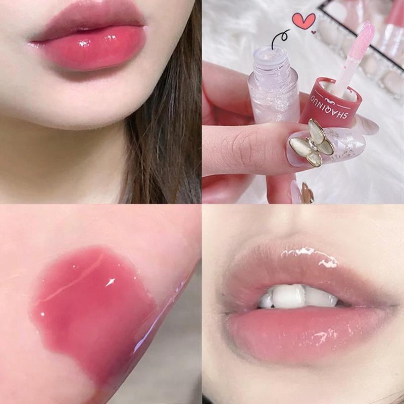 Long-Lasting Moisturizing Glitter Lip Gloss, 1/3 Sets Hydrating Glossy Lip Glaze Stick, Plumping Lip Oil Lip Stick for All Occasions Makeup